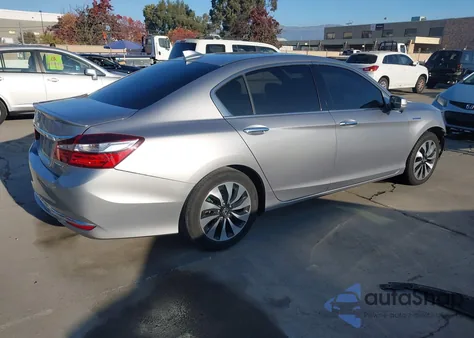 2017 Honda Accord Hybrid z USA, uszkodzony, nr VIN JHMCR6F35HC008871